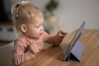 Cochlear implant system. Installation cochlear implant on child girl ear for restores hearing. Kid hears after hear return to normal.