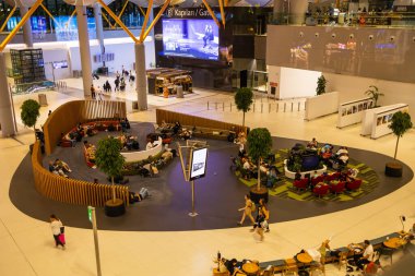 TURKEY, İSTANBUL, 9 AĞUSTUSTOS, 2022: Modern İstanbul Uluslararası Havalimanı, İstanbul. Türkiye