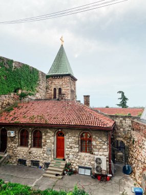 The bell tower of the Ruzica Church inside the Kalemegdan Fortress, Belgrade, Serbia 2023. clipart