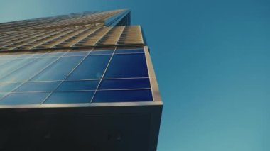 İş Merkezi 'nin ve Yeni Bölge' nin düşük görünümü. Modern Gökdelen ve Finansal Ofis Binası. İş Konsepti