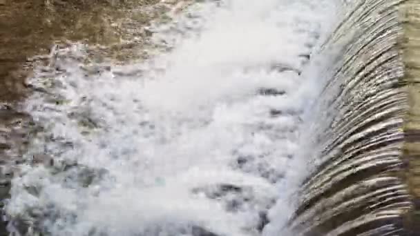 Водопад Крупном Плане Реки Высококачественные Кадры — стоковое видео