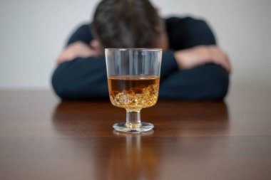 Uncontrolled consumption of alcohol - alcoholizm disease
