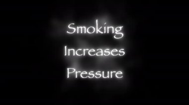 Sigara içmek basıncı artırır. Yüksek kalite 4k görüntü