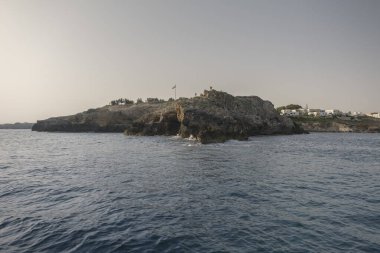 Punta Ristola kıyıları Santa Maria di Leuca, Lecce ili, Apulia, İtalya