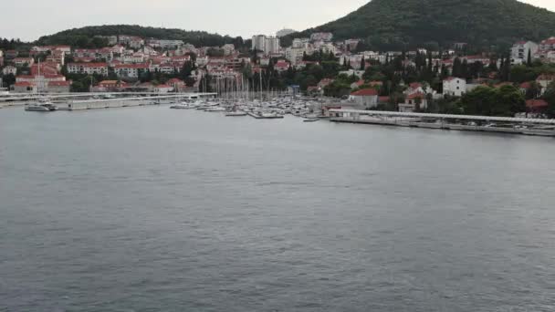 Dubrovnik Horvátország Szeptember 2023 Dubrovnik Bay View Timelapse — Stock videók