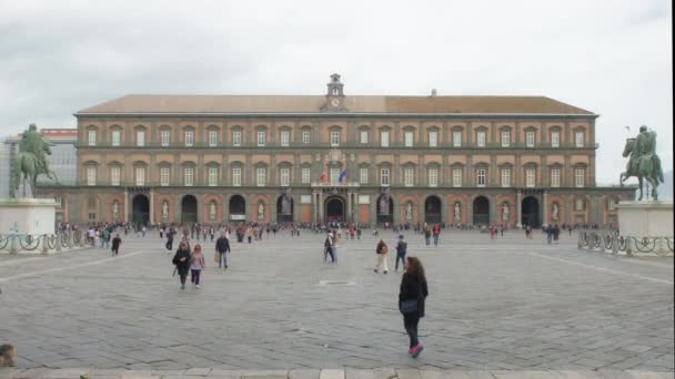 Neapel Italien März 2024 Spaziergang Zwischen Geschichte Und Schönheit Der — Stockvideo