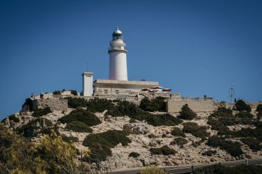 Cap de Formentor, Mallorca 'daki Deniz Feneri, Balear Adaları, İspanya.