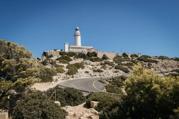 Cap de Formentor, Mallorca 'daki Deniz Feneri, Balear Adaları, İspanya.