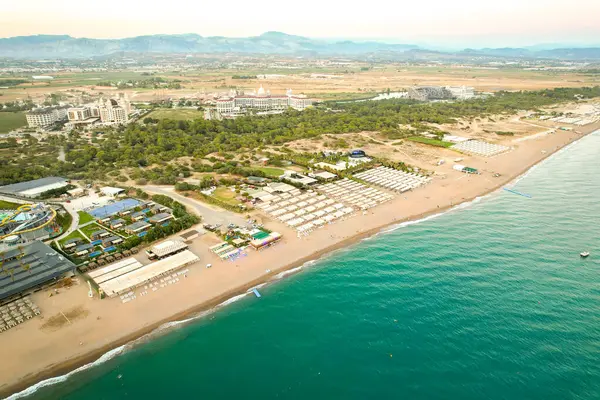 stock image Mediterranean coastline in Turkey, with yachts