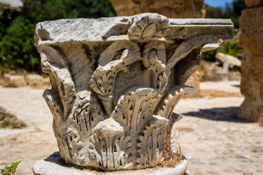 17 June 2015, Tunisia: Historic archaeological ruins of Carthage in Tunisia, UNESCO World Heritage site, showing ancient stone remains and cultural heritage landscape.