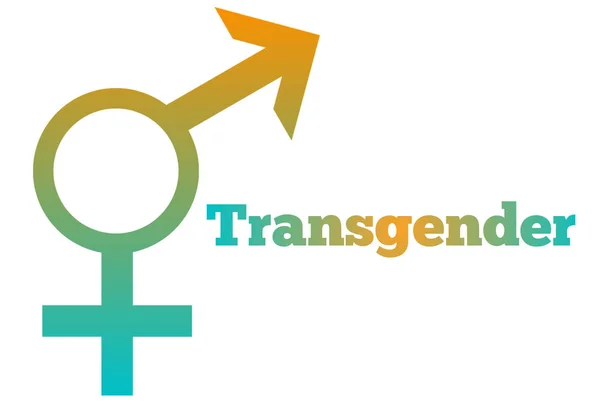Transgender Orientacja Seksualna Ikona Symbol Kształt Logo Strona Www Płeć — Zdjęcie stockowe