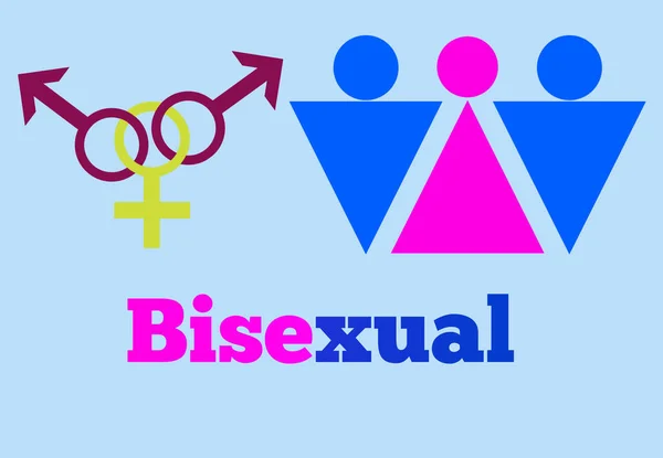 Ένα Bisexual Σεξουαλικός Προσανατολισμός Εικονίδιο Σχήμα Συμβόλου Είσοδος Λογότυπο Ιστοσελίδα — Φωτογραφία Αρχείου