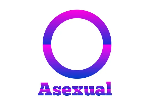 Asexuell Orientering Ikon Symbol Form Sign Logo Webbplats Kön Sexuella — Stockfoto