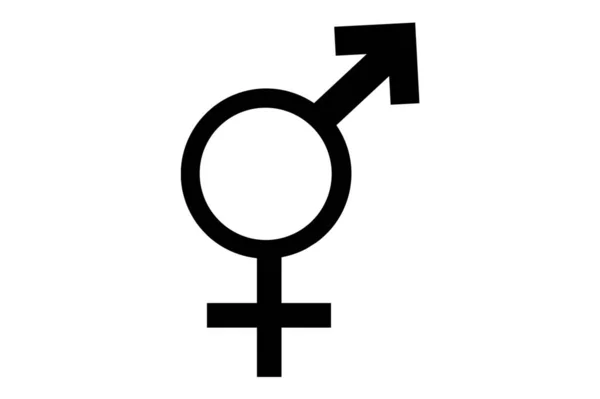 Transgender Orientacja Seksualna Ikona Symbol Kształt Logo Strona Www Płeć — Zdjęcie stockowe