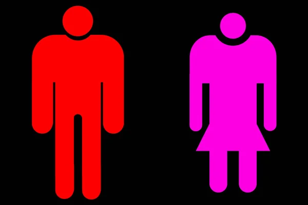 Ένα Αρσενικό Θηλυκό Σεξουαλικός Προσανατολισμός Εικόνα Σύμβολο Σχήμα Sign Logo — Φωτογραφία Αρχείου