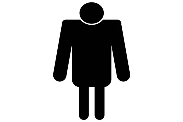 Ein Toilette Badezimmer Toilette Männliche Ikone Symbol Singen Silhouette Stil — Stockfoto