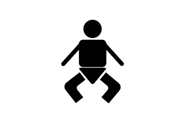 Toilet Bathroom Restroom Child Icon Symbol Sing Silhouette Style Shape — 스톡 사진