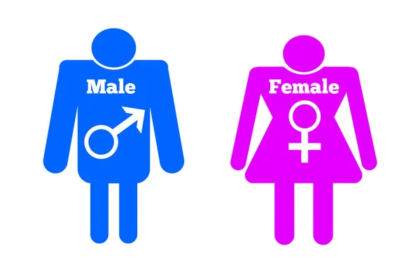 Mężczyzna Kobieta Orientacja Seksualna Ikona Symbol Sing Style Kształt Ilustracja — Zdjęcie stockowe