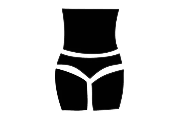Woman Icon Body Fit Concept Perte Poids Femme Fitness Beauté — Photo