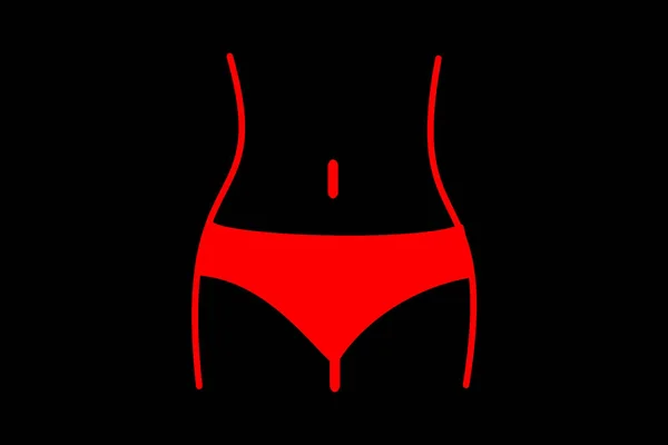 Woman Icon Body Fit Concept Perte Poids Femme Fitness Beauté — Photo
