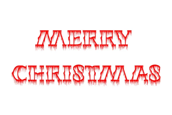 Feliz Natal Fonte Elegante Letra Texto Tipografia Letras Texto Vermelho — Fotografia de Stock