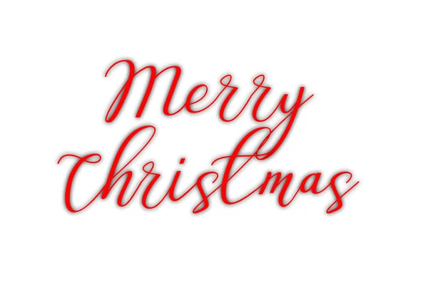 Merry Christmas Stylish Font Text Letter Lettering Typography Red Text — 스톡 사진