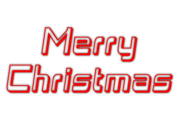 Merry Christmas Stylish Font Text Letter Lettering Typography Sfondo Bianco — Foto Stock