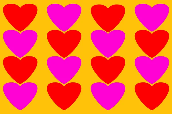 Love You Символ Ікони Серця Знак Форми День Святого Валентина — стокове фото