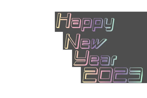2023 Feliz Año Nuevo Número Texto Cartas Escritura Mano Del — Foto de Stock