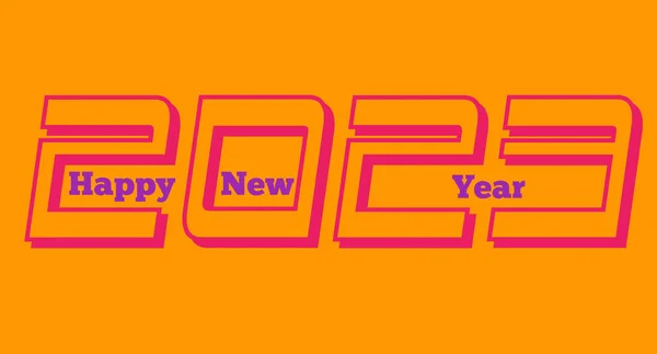 Happy New Year 2023 Letter Stylish Font Script Text Feliz — Foto de Stock