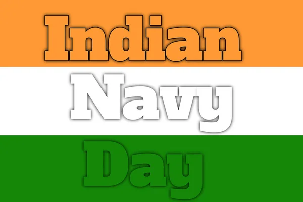 Happy Indian Navy Day List Tekstowy Stylowa Czcionka Tło Tapeta — Zdjęcie stockowe