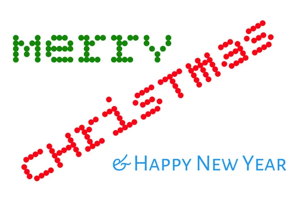 Een Vrolijk Kerstfeest Gelukkig Nieuwjaar Tekst Brief Stijlvol Lettertype Achtergrond — Stockfoto