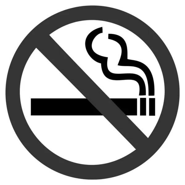 Estilo Silhueta Não Fumar Ícone Símbolo Sinal Não Fumar Cigarro — Fotografia de Stock