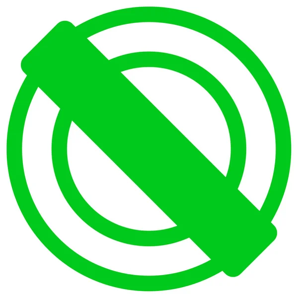 Een Cirkel Ronde Logo Sign Pictogram Symbool Vorm Stop Verbod — Stockfoto