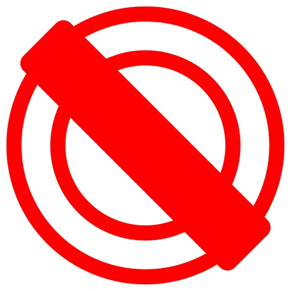 Cerchio Rotondo Logo Segno Icona Simbolo Forma Stop Divieto Pericolo — Foto Stock