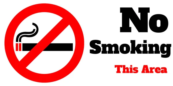Ein Symbol Zeichen Für Das Rauchverbot Nicht Rauchen Zigarette Hinweis — Stockfoto