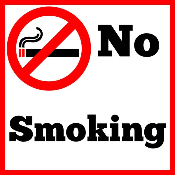 Smoking Icon Symbol Sign Nekuřácký Cigarette Notice Massage Danger Forbidden — Stock fotografie