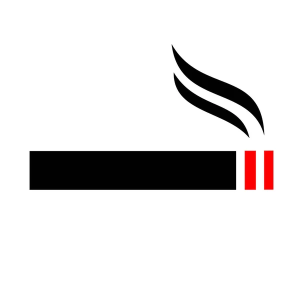 Signe Icône Interdiction Fumer Pas Fumer Avis Cigarette Danger Massage — Photo
