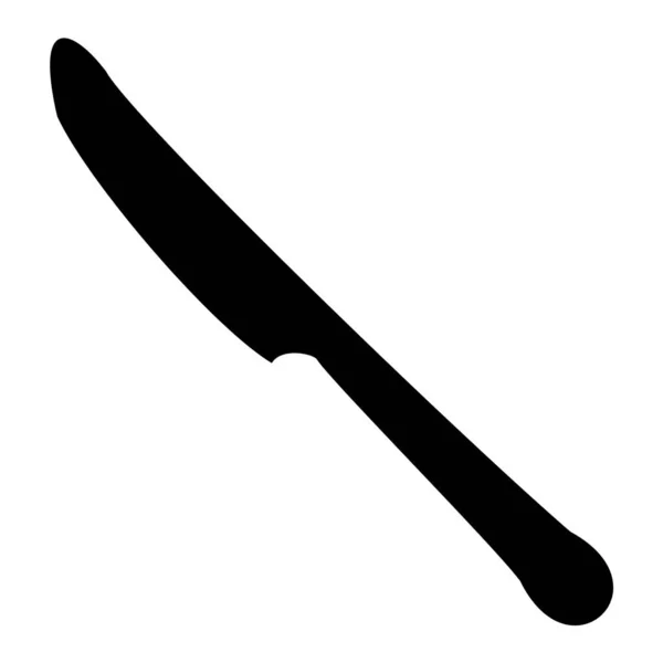 Eine Silhouette Stil Messer Icon Symbol Sign Logo Shape Illustration — Stockfoto