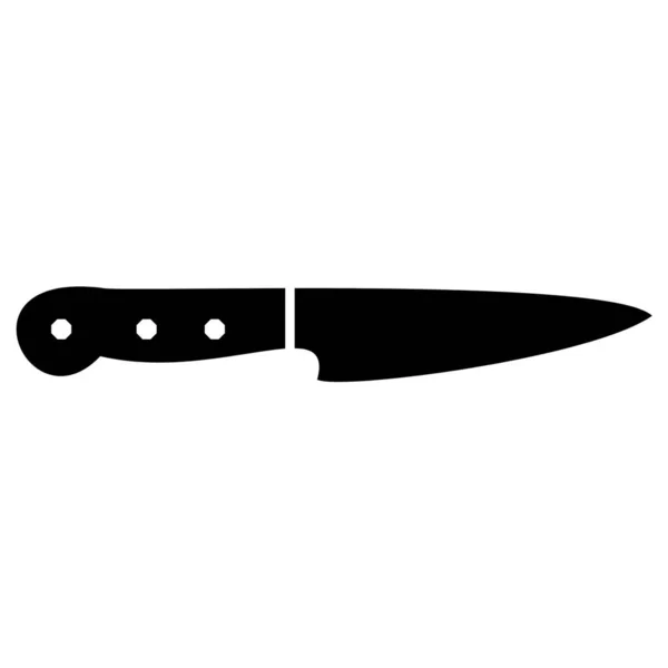 Eine Silhouette Stil Messer Icon Symbol Sign Logo Shape Illustration — Stockfoto