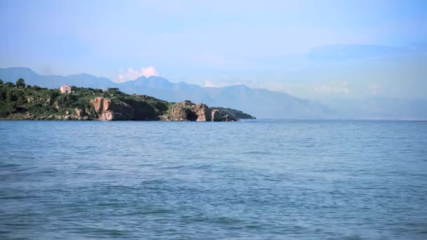 Naturskön Utsikt Över Siciliens Kust Medelhavet Italien — Stockvideo