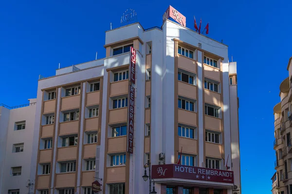 Tangier Morocco January 2024 Exterior View Hotel Rembrandt — Stock Photo, Image
