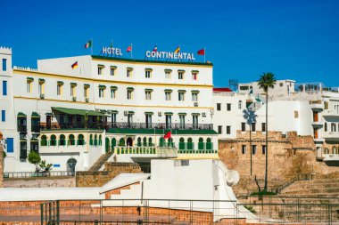 Tanca, Fas, 23 Ocak, 24. 1870 yılında inşa edilen Hotel Continental, Tanger 'daki en eski otellerden biridir. 