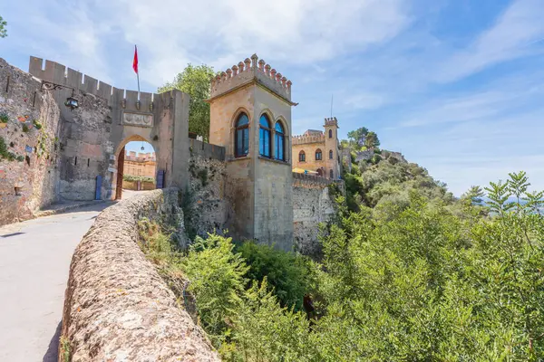 Xtiva Spanien Mai 2024 Außenansicht Der Burg Von Xtiva Stockbild