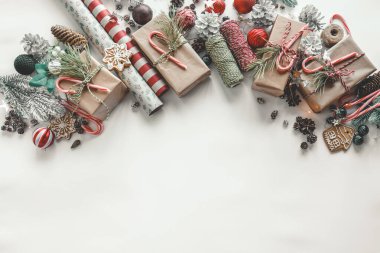 Metin için yeri olan Noel arkaplanı.