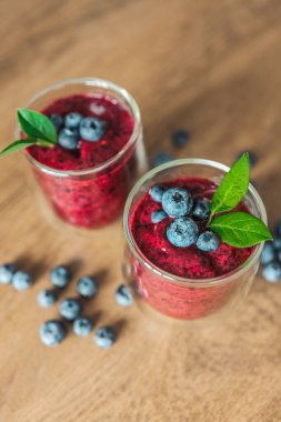 Taze sulu blueberry smoothies cam. Basit arka plan. Sağlıklı gıda. Detoks. Yaşam tarzı