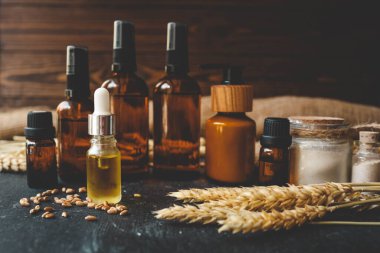 Buğday tanecikli doğal kozmetik seti, reklam..