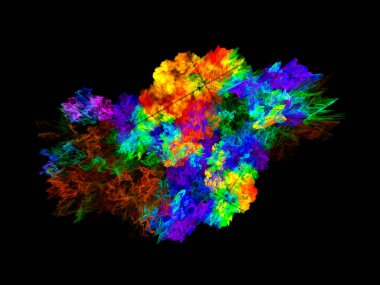 Soyut arkaplan çizimi, modern hipster fütüristik fraktal alev grafiği, renkli sürreal poster, afiş