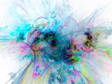 Soyut arkaplan çizimi, modern hipster fütüristik fraktal alev grafiği, renkli sürreal poster, afiş