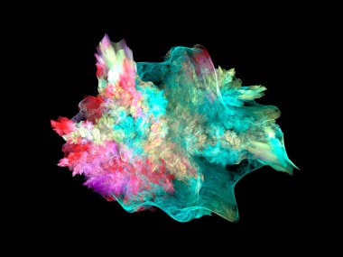 Soyut arkaplan çizimi, modern hipster fütüristik fraktal alev grafiği, renkli sürreal poster, afiş